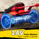 HOMCOM 24V Electric Go Kart For Kids With Adjustable Seat
