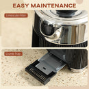 HOMCOM 1.7L 3000W Rapid Boil Kettle and 4 Slice Toaster Set Crumb Tray