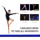HOMCOM 2.1m Balance Beam Trainer Fold Performance Gymnastics, Blue