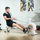 SPORTNOW 16-Level Magnetic Rowing Machine W/ LCD Monitor