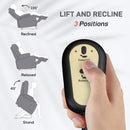 HOMCOM Linen Fabric Electric Recliner Chair with Remote Control