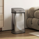 HOMCOM 48L Sensor Bin, Stainless Steel Kitchen Bin with Automatic Close