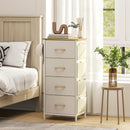 HOMCOM Fabric Chest of Drawers, Dresser for Bedroom,