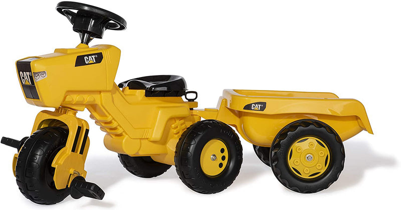 Rolly Toys CAT Trio Trac with Electronic Steering Wheel and Trailer