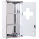 HOMCOM Stainless Steel Wall Mounted Medicine Cabinet-Silver