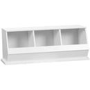 HOMCOM 3 Compartments Storage Cabinet for Living Room, Nursery Room, Hallway