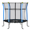 HOMCOM 5.2FT Kids Trampoline w/enclosure Indoor Outdoor for 3-10 Years - Blue