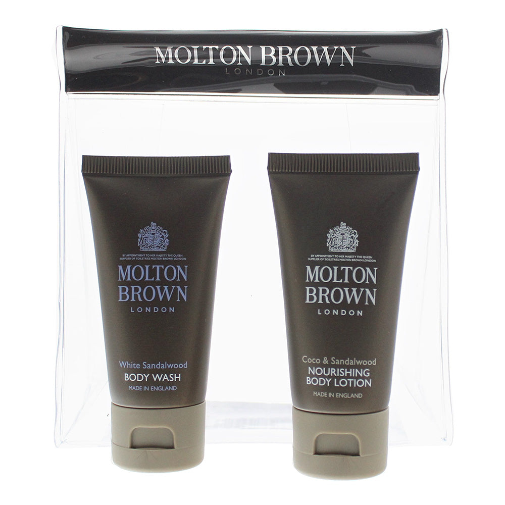 Molton Brown 2 Piece Gift Set Coco Sandalwood Body Lotion 30ml Whit