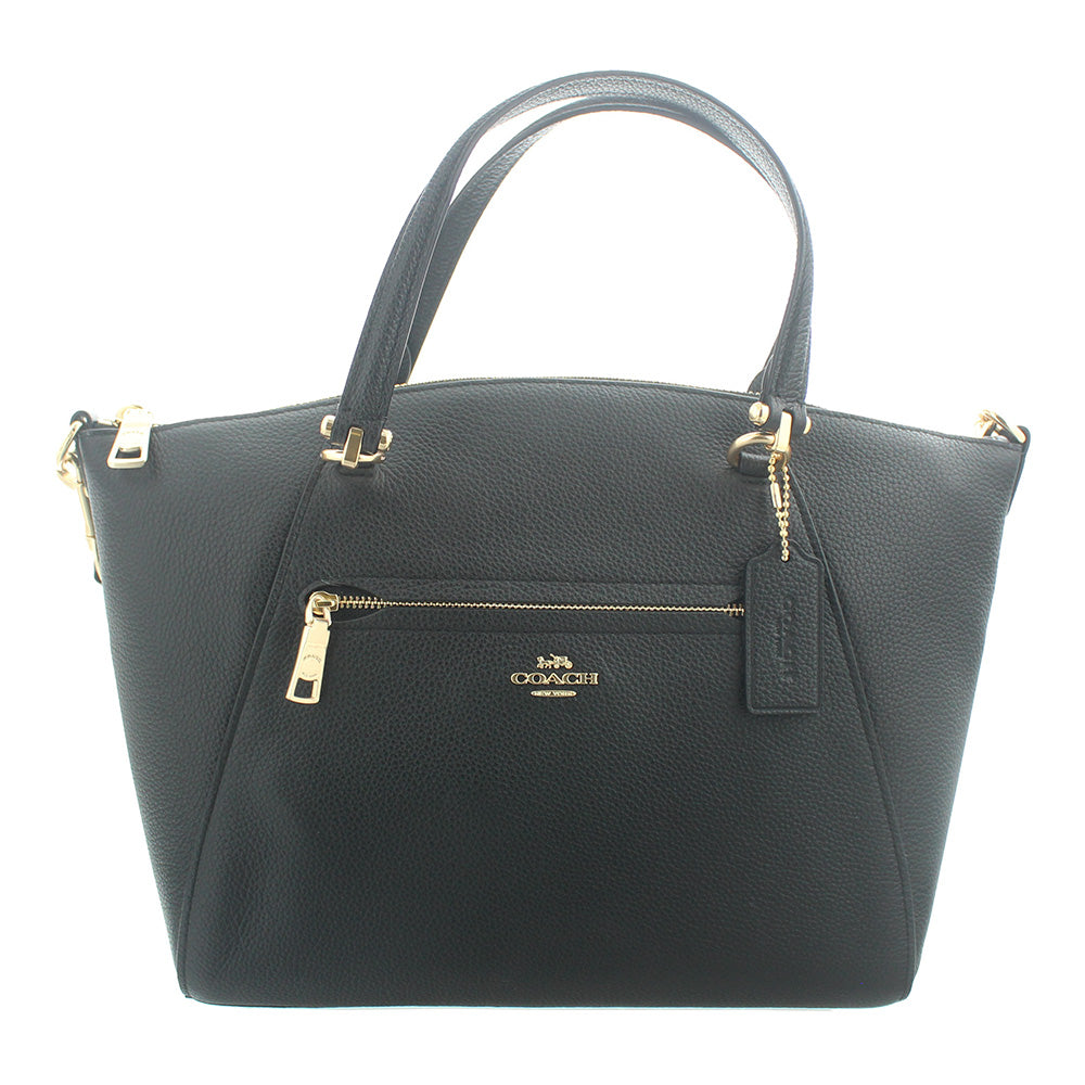 Coach Prairie Black Pebble Leather Satchel - Main Image