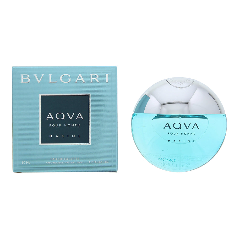 BVLGARI AQVA POUR HOMME MARINE 100ml Bulgari Eau De Toilette 50ml Spray