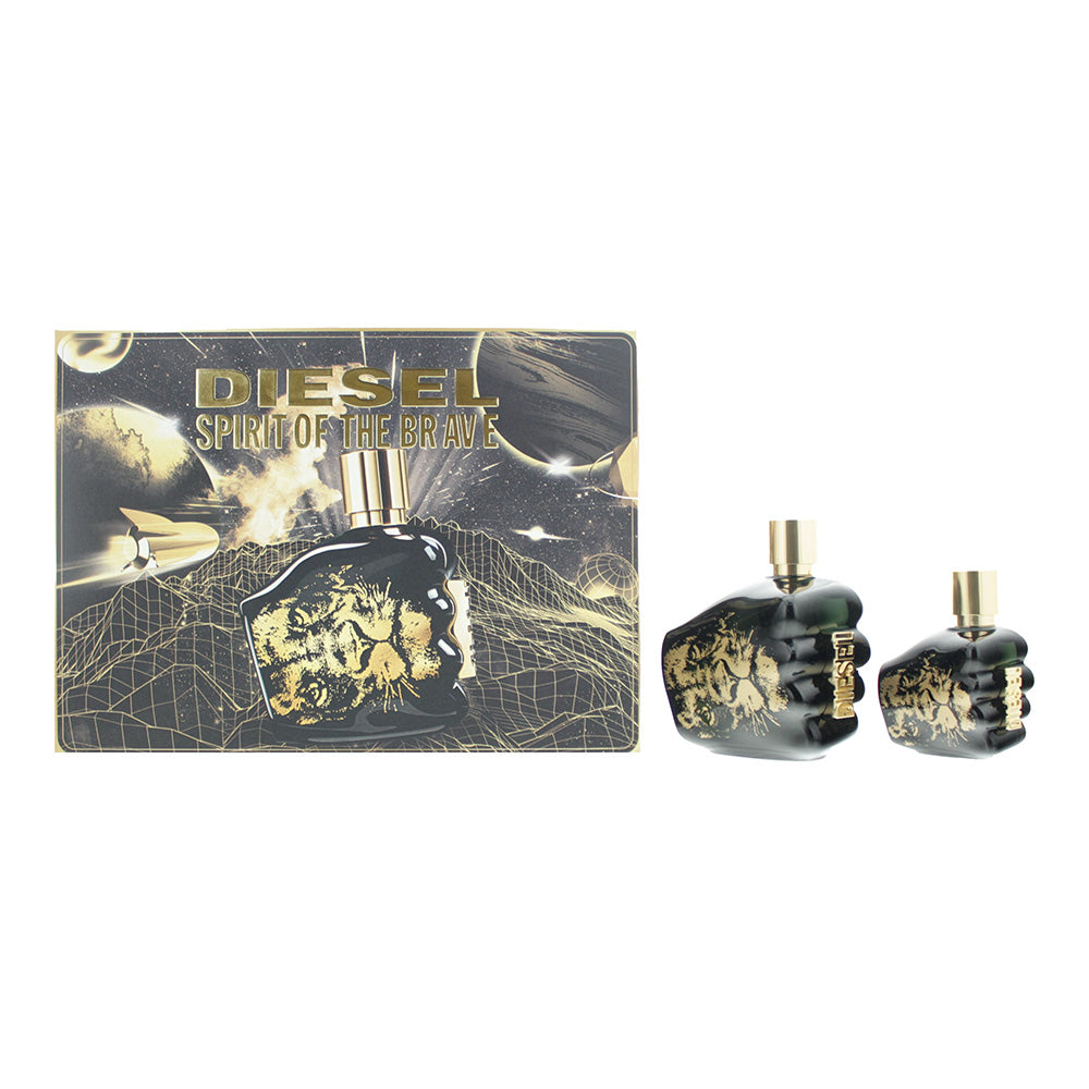 Diesel Spirit Of The Brave Piece Gift Set: Eau De Toilette 125ml E