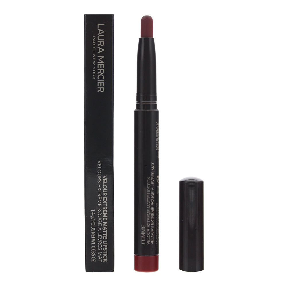 thumbnail image 2 of Laura Mercier Velour Extreme Matte Lipstick - Femme Shade - Berry Plum - .035 Oz - New In Box 2 of 6