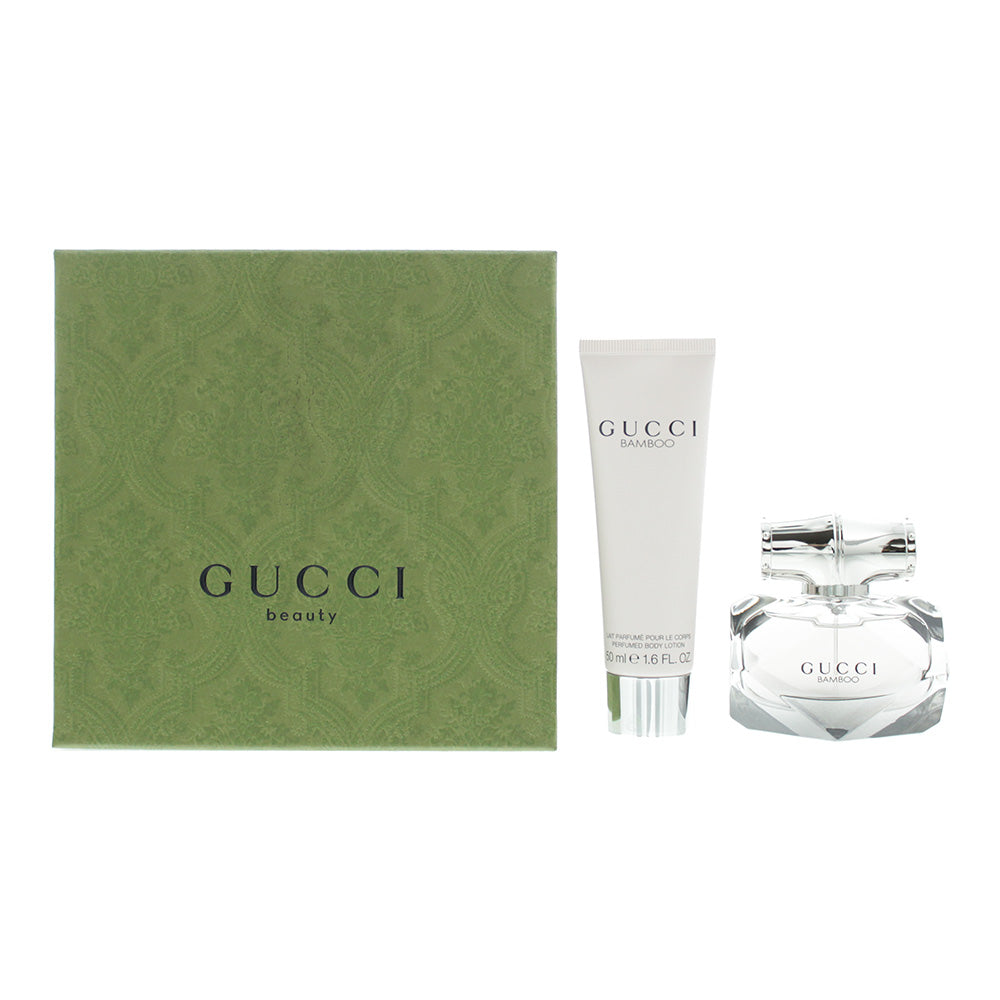 Som svar på aflange pengeoverførsel Gucci Bamboo Gift Set 30ml: Eau De Parfum 30ml - Body Lotion 50ml
