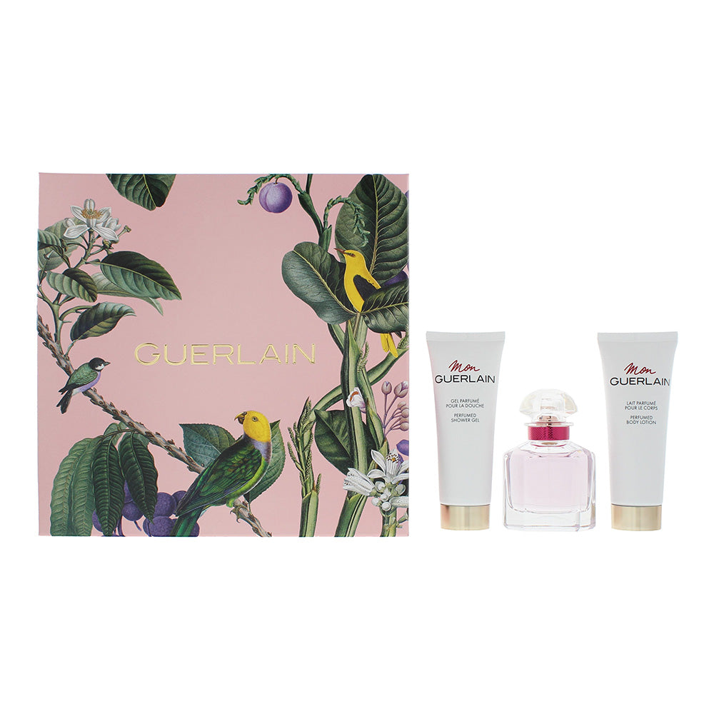 Guerlain Piece Gift Set: Mon Guerlain Bloom Of Rose Eau De Toilette