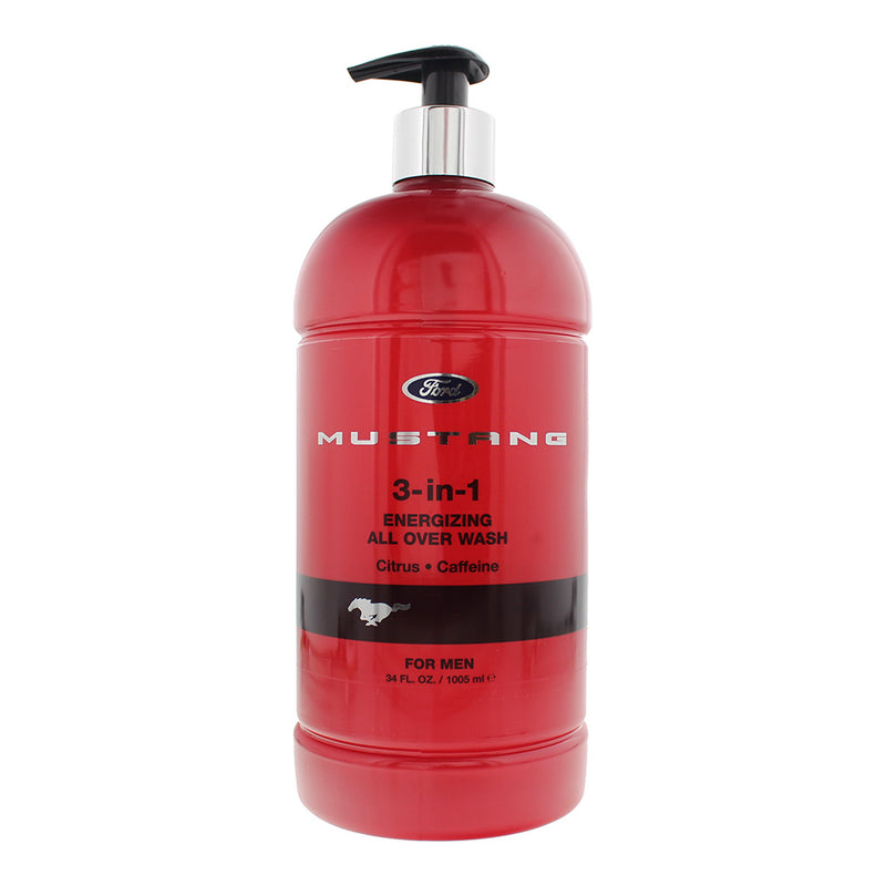 Mustang 3-In-1 Invigorating All Over Wash 1005ml Red