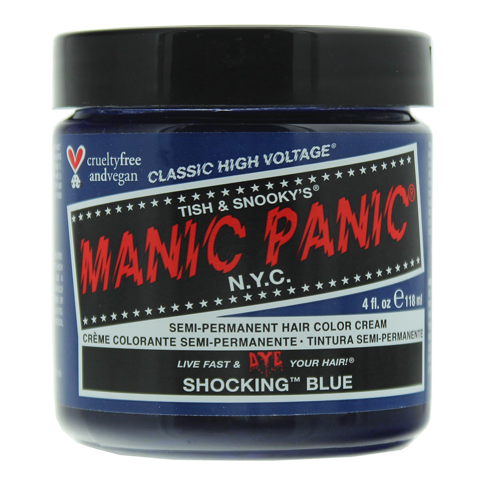 Curated visual reference: Gallery Detail: Manic Panic Classic High Voltage Shocking Blue Semi Permanent Hair
