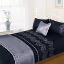 Sparkle Complete Bedding Set - Black (Bed in a bag)