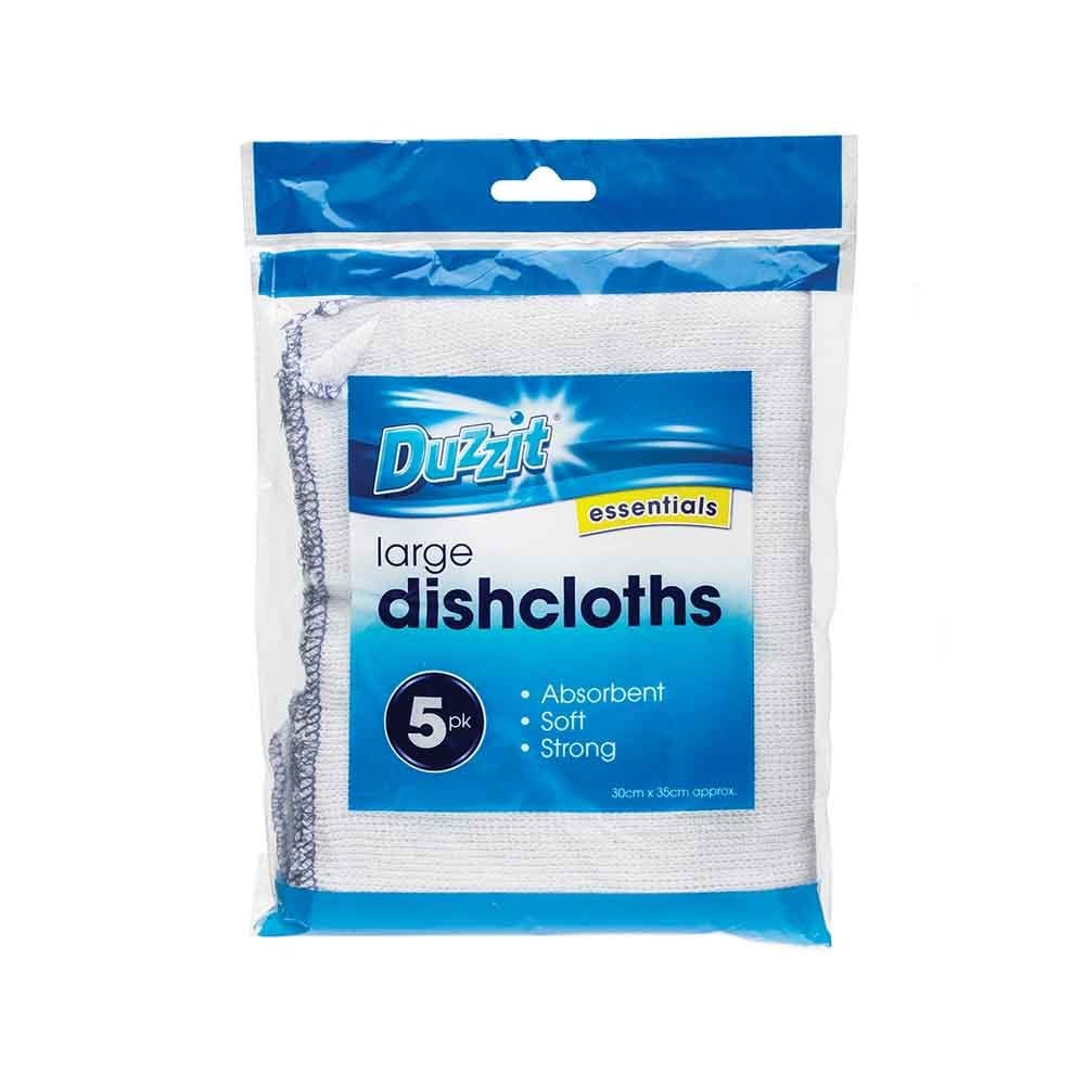 Premium White Dishcloth 5PK