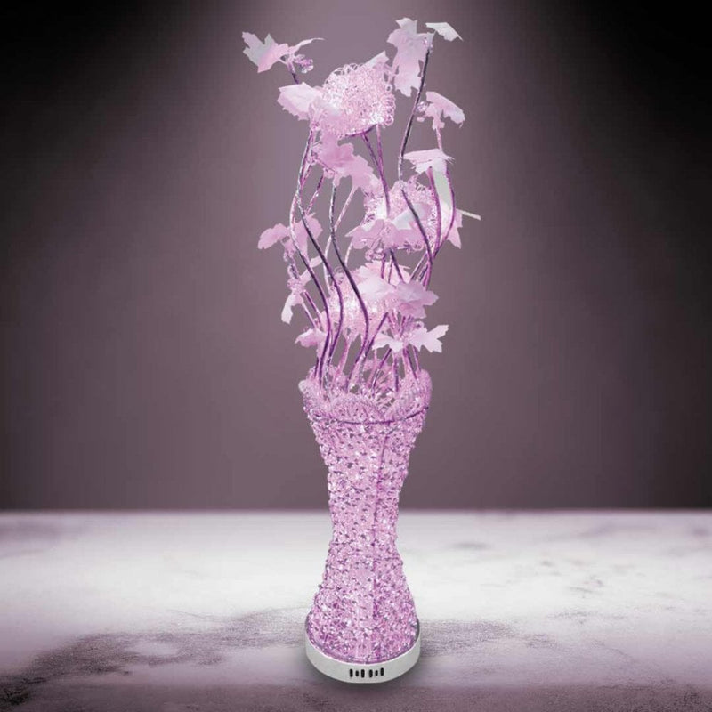 Anika LED Colour Changing Aluminium Artificial Flower Lamp
