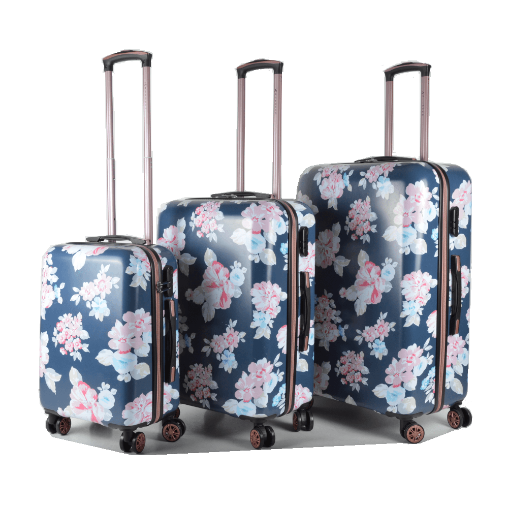 Floral print luggage sets clearance