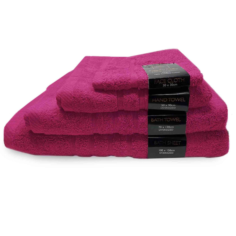 Lewis's Luxury Egyptian 100% Cotton Towel Range - Raspberry