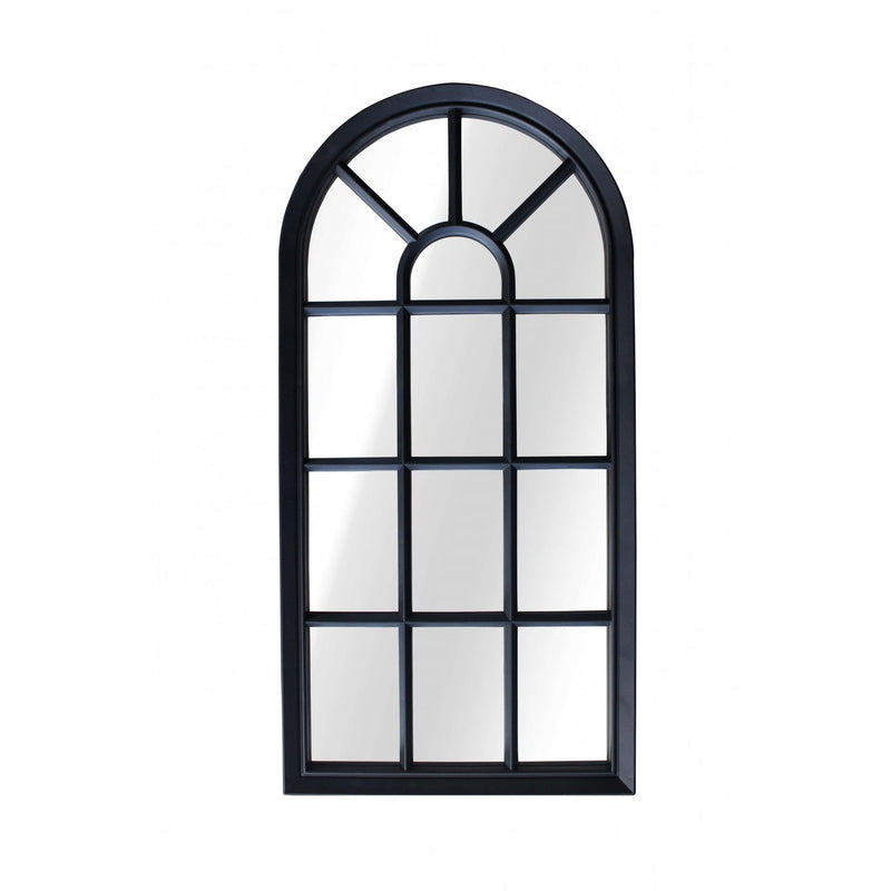 Lewis's Large Window Hallway Mirror 34 x 69cm - Black