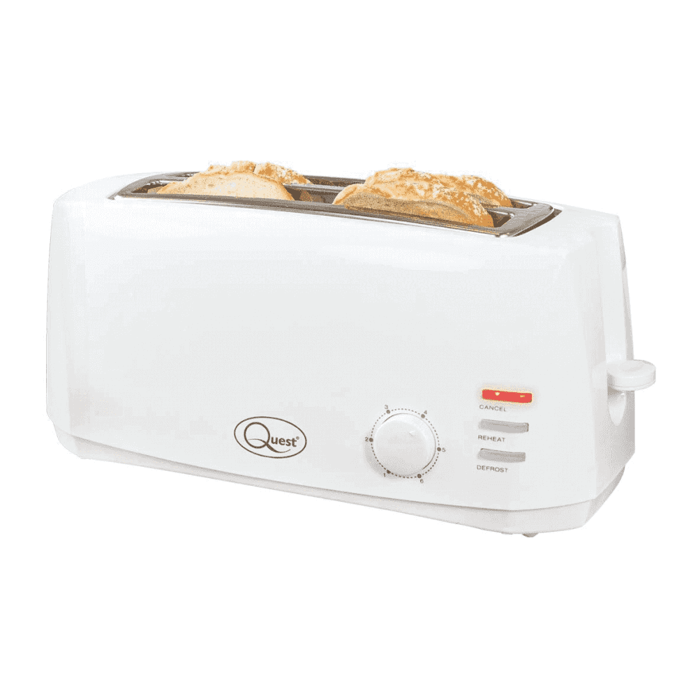 Quest 4 Slice Toaster White
