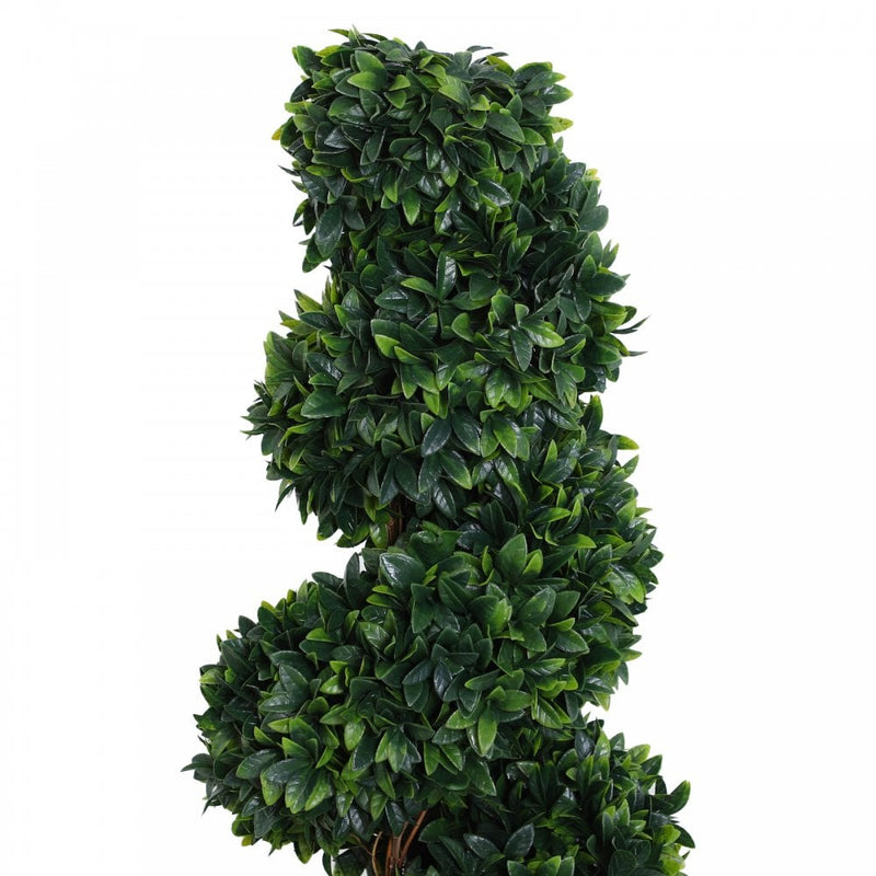 Outsunny Set of 2 Artificial Boxwood Spiral Plant Tree's - Green