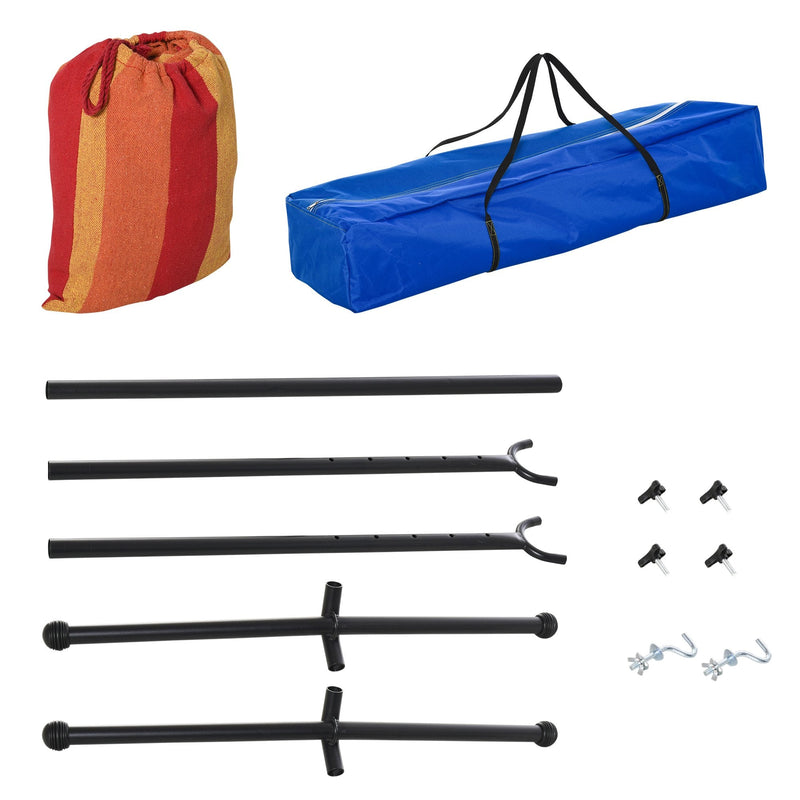 Outsunny Hammock with Metal Stand and Carrying Bag .