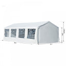 Outsunny 8m x 4m Garden Gazebo Marquee Party Tent Wedding Portable Garage Carport Event shelter Car Canopy Outdoor Heavy Duty Steel Frame Waterproof Rot Resistant