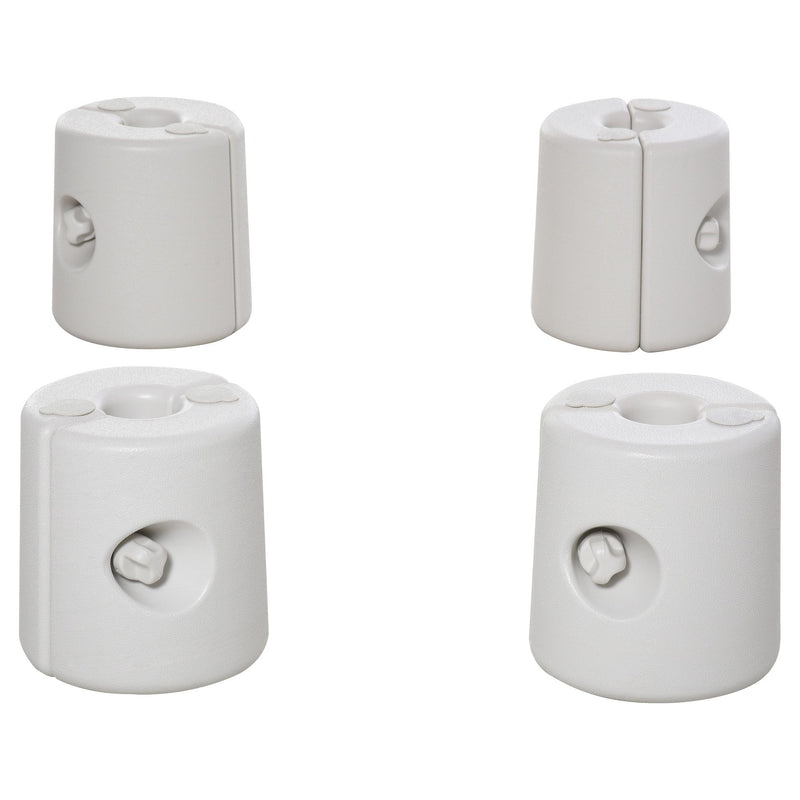 4 Piece Plastic Tent Leg Base Weights - White