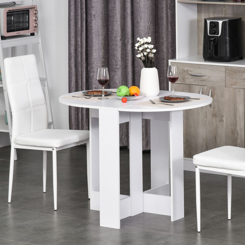Folding Drop Leaf Dining Table Foldable Bar Table for Small Kitchen