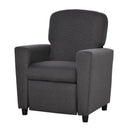Single Seater Kids Sofa Chair with Footrest Recliner Upholstered Armchair for Children Playroom Bedroom Living room, Grey Linen