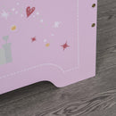 MDF Kids Castle Design Kids Single Bed Pink