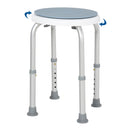 HOMCOM 360 Swivel Seat Bath Shower Stool Adjustable Height w/ Aluminium Frame Non-Slip Feet Chair Safe Support Home Assistance