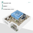 HOMCOM  10000BTU Compact Portable Mobile Air Conditioner Unit.