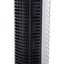 HOMCOM 40W Wind Speed Adjustable ABS Quiet Oscillating Tower Fan w/ Remote Silver
