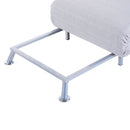 Single Folding Chair Bed Grey Foldable Futon Sofa Bed For 1 Person Sleeper Portable Pillow Lounge Couch Furniture