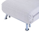 Single Folding Chair Bed Grey Foldable Futon Sofa Bed For 1 Person Sleeper Portable Pillow Lounge Couch Furniture