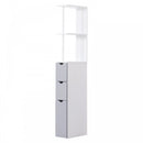 HOMCOM Bathroom Storage Cupboard Cabinet With Drawers Side Unit Drawer - White
