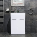 kleankin  Bathroom Cabinet Washstand-White