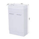 kleankin  Bathroom Cabinet Washstand-White