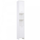 Particle Board Tall Freestanding Bathroom Storage Cabinet White