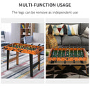 HOMCOM Soozier Foosball Table Heavy Duty  84.5cm for Arcades, Pub, Game Room, 8 Rods, 2 Balls Wooden Arcades Room Bar