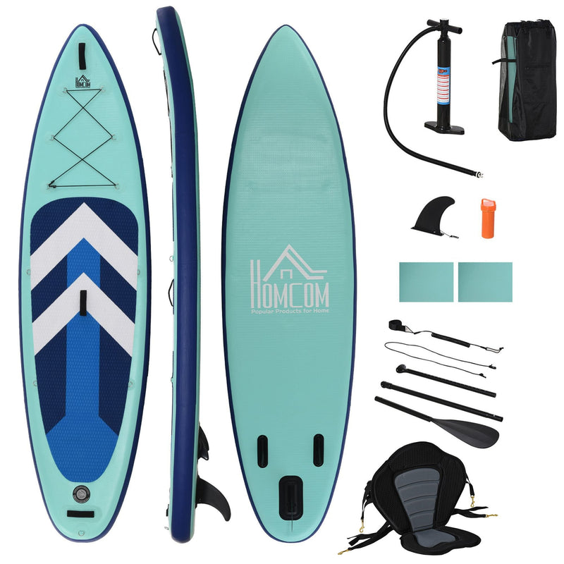 HOMCOM Inflatable Stand Up Paddle Board Kayak Conversion Kit SUP Accessories Carry Bag