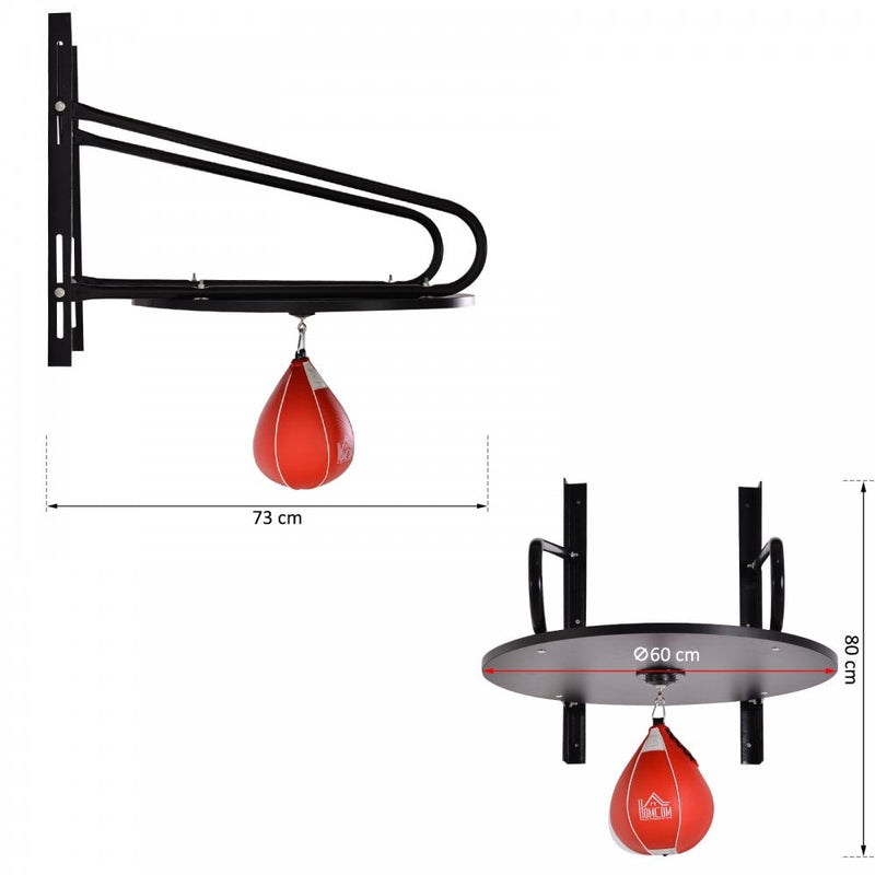 Pear Fast Boxing Set with Platform Wall Installation, Pump, Accessories Included, 60 x 73 x 80 cm Pera Veloce Included
