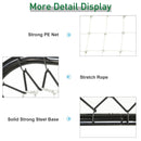 Angle Adjustable Rebounder Net Goal Training Set Football, Baseball, Basketball Daily Training, Black Baseball