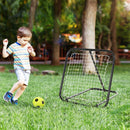 Angle Adjustable Rebounder Net Goal Training Set Football, Baseball, Basketball Daily Training, Black Baseball