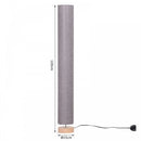 HOMCOM 120H cm Wooden Base Floor Lamp W/Linen Fabric-Grey