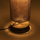 HOMCOM 120H cm Wooden Base Floor Lamp W/Linen Fabric-Grey